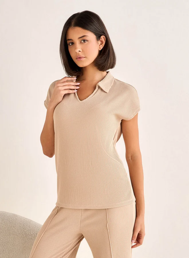 Splash FAV Pyjama Set Collared Top & Pants